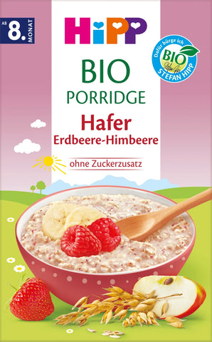 HIPP Oats Strawberry-Raspberry Organic Baby Cereal (250g)